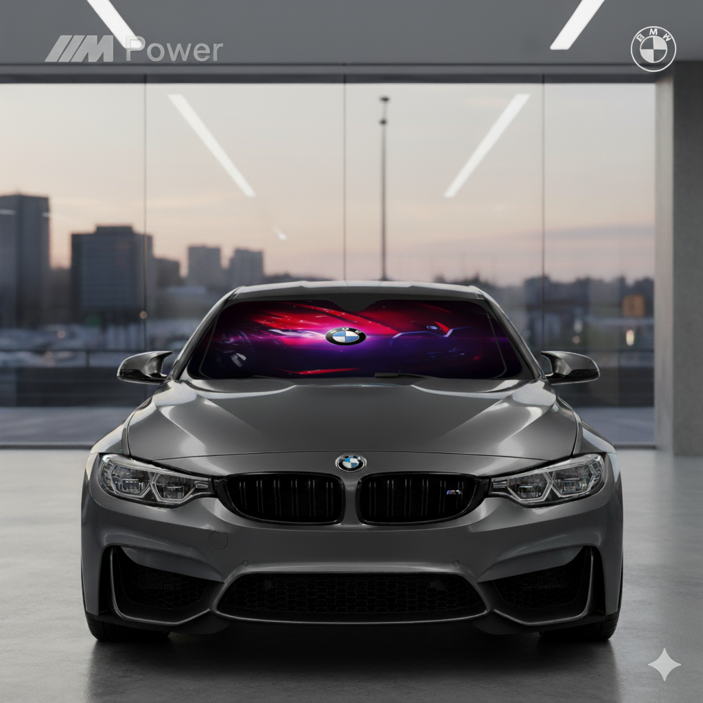 Parasol Plegable 130x70cm para BMW – Protección Solar con Diseños Exclusivos