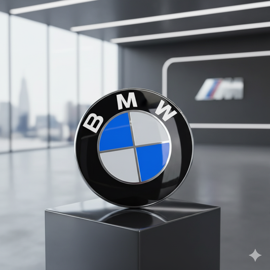 BMW 82mm Logo Emblem (Hood ou Trunk) Version adhésive. BMW d'origine