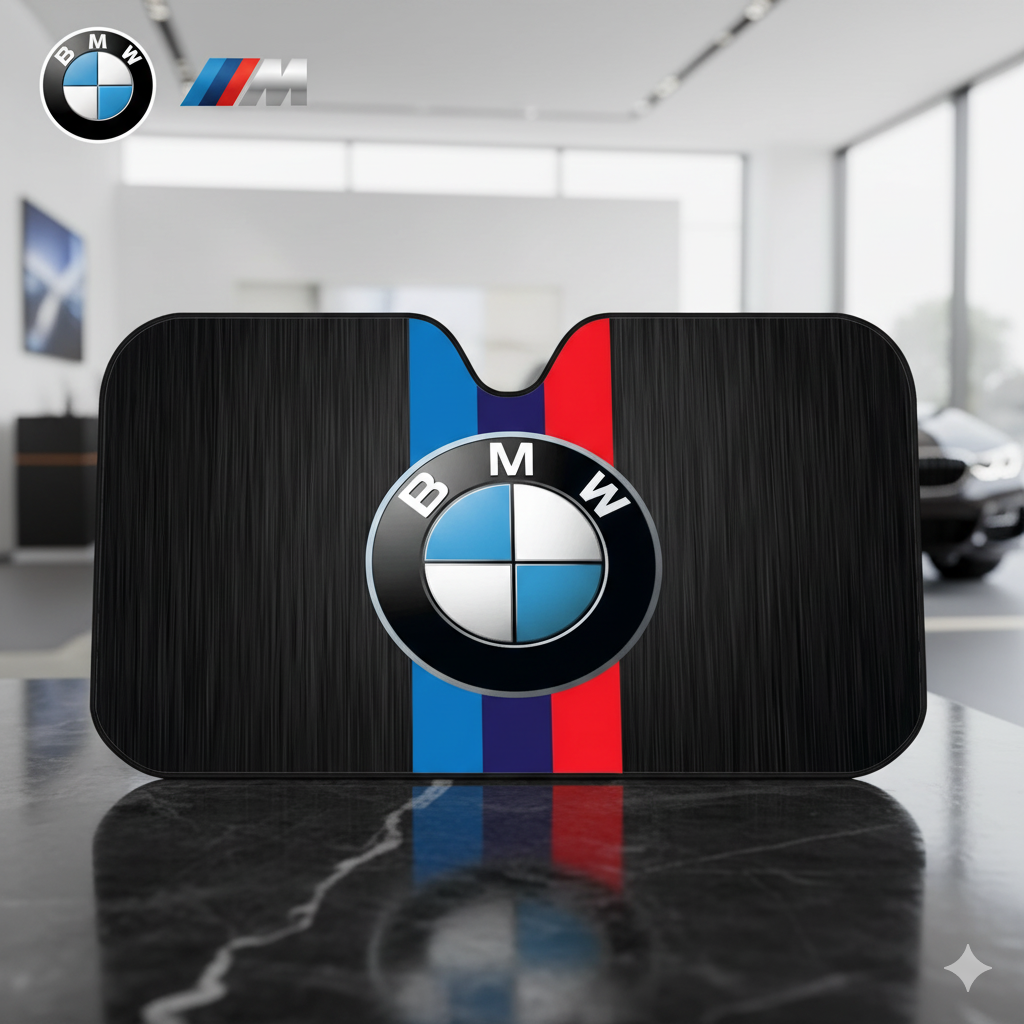 Parasol Plegable 130x70cm para BMW – Protección Solar con Diseños Exclusivos