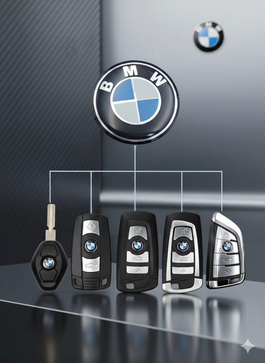 BMW -Logo -Klebstoff -Emblem für die ursprünglichen BMW -Schlüssel. Original BMW