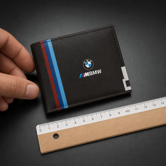 Cartera BMW M Marrón Plegable para Tarjetas y Billetes - comparativa_tamano Escena 6