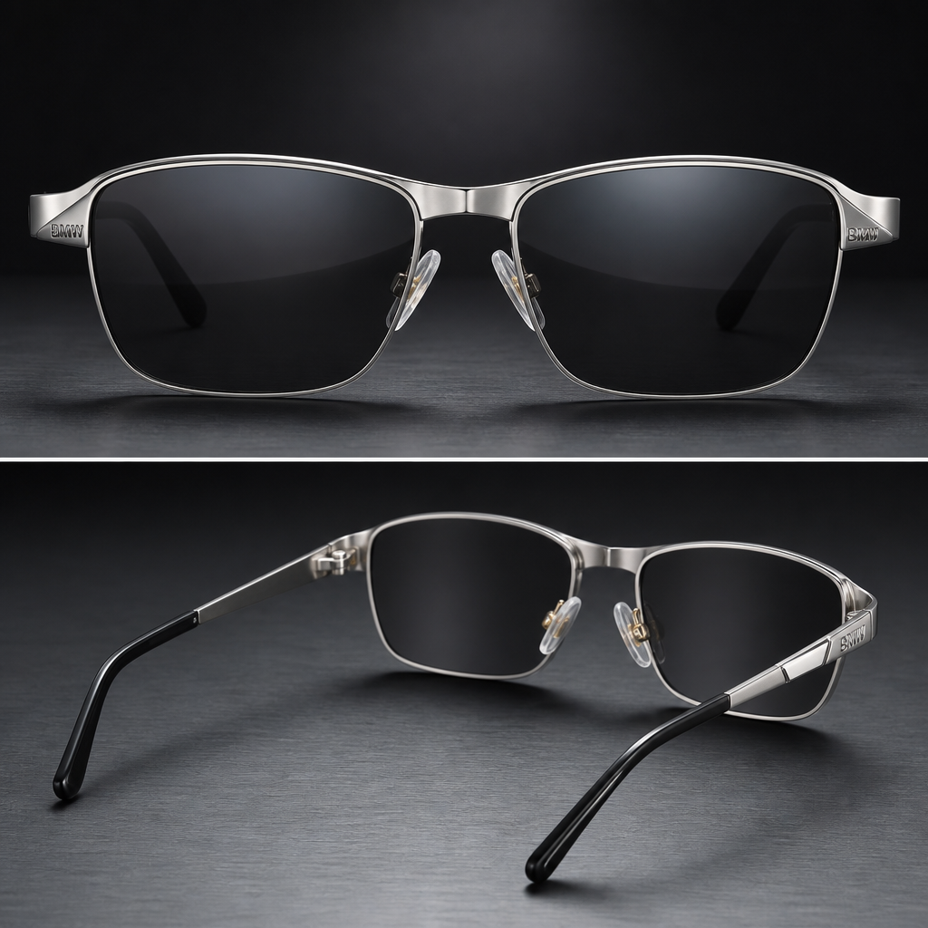 Gafas de Sol Polarizadas para BMW en Acabado Plateado - vista_alternativa Escena 3