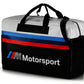 Bolsa De Viaje M Motorsport Negro / Blanco. Original Bmw Merchandising