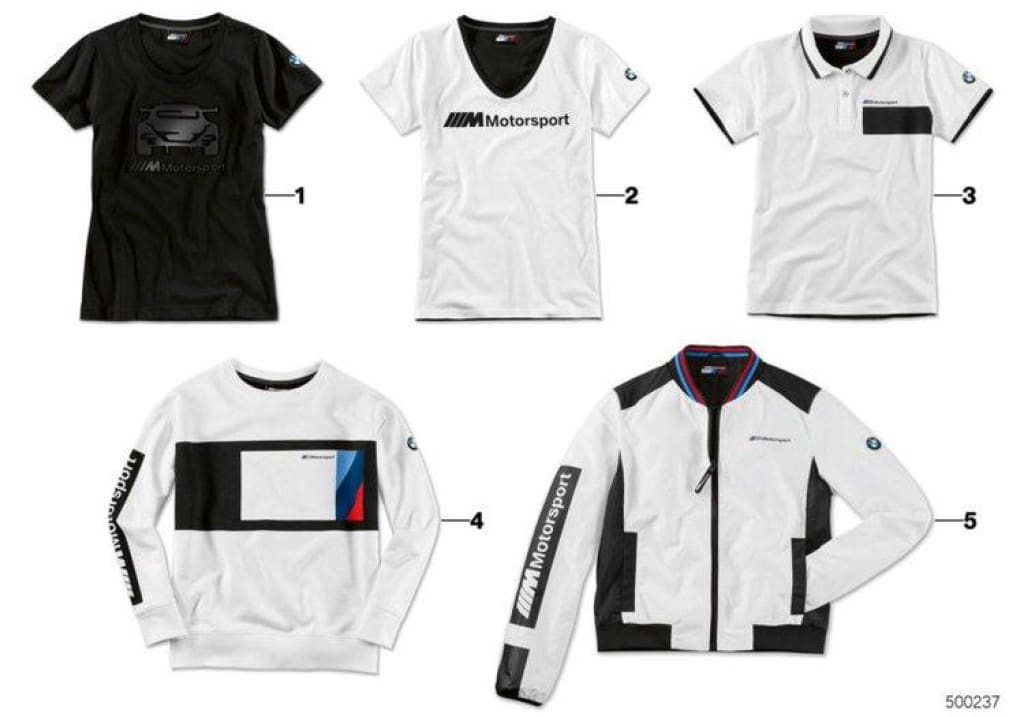 Camiseta Bmw M Motorsport Mujer Color Negro Talla Para. Original Merchandising