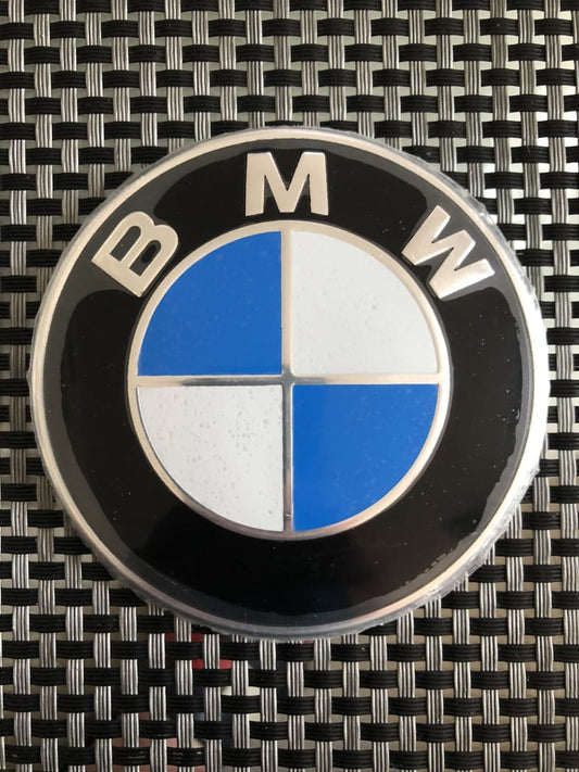 3 piezas negro b-m-w 82 mm emblema de capó / 74 mm emblema de