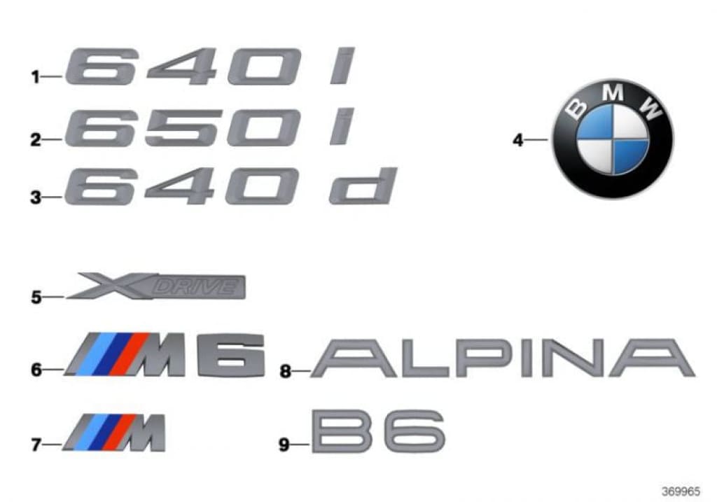 Etiqueta Emblema Logo - M6 Para La Rejilla Riñonera Delantera Bmw F12 F13 F06 . Original Recambios