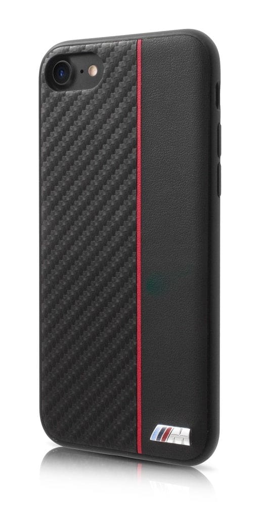 Funda Fibra Carbono Iphone X/xs Negro Tira Roja Original Bmw Fundas Para Móviles