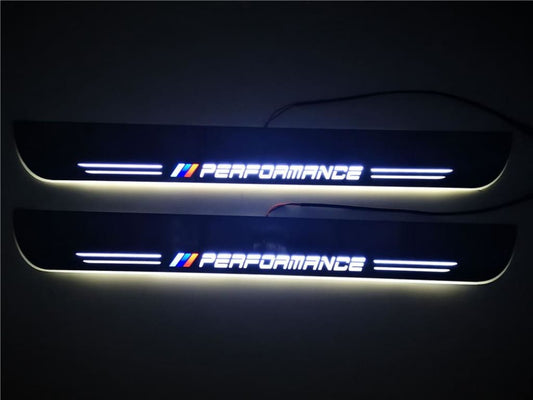 Set Umbrales Led Iluminados /// Performance 56X4 5 Cm Para Bmw